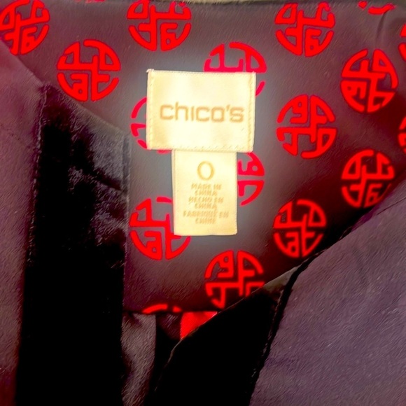 CHICO’S Multicolor Patterned Women's Top - Picture 2 of 7